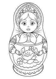 Free Nesting Doll Coloring Pages Coloring Pages Doll Drawing Nesting Dolls