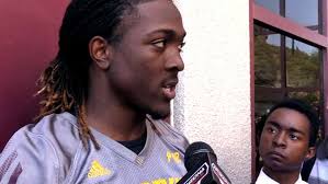 ASU's Bryce Perkins talks after first spring practice