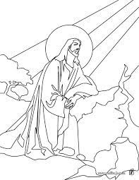 Dibujo Para Colorear Jesus En El Monte De Los Olivos Paginas Para Colorear De Biblia Dibujos Dibujos De Jesus