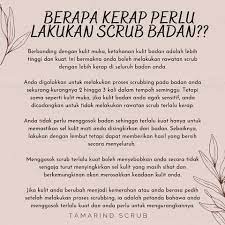Onani tidak memiliki batasan berapa kali dalam seminggu harus dilakukan. Dengan Adanya Tamarind Body Scrub Asam Jawa Facebook