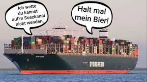 The ship's owners have reached an agreement in principle with the suez canal authority. Die Witzigsten Memes Zum Schiff Ever Given Im Suezkanal