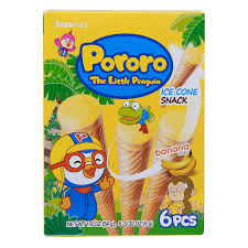Bánh kem ốc quế Pororo vị chuối 54g - Kids Plaza
