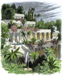 Print Of Hanging Gardens Of Babylon Gardens Of Babylon Ancient Babylon Hanging Garden