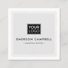  minimalist viewfinder photography photographer square business card. Square Business Cards Many Styles And Colors Custom Logos Templates