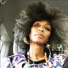 Beautiful Black Woman With Gray Hair