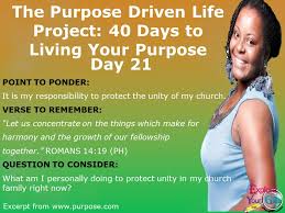 Day 21 Purpose Driven Life Purpose Driven Life