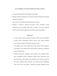 Check spelling or type a new query. Soal Beserta Jawaban Panen Dan Pasca Panen