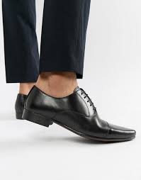 Your bank account knows who we are need help? Asos Design Oxford Shoes In Black Leather With Toe Cap Asos