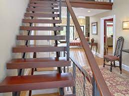 Floating Staircase And Cable Railing Katonah Ny Floating Staircase Staircase Design Handrail Design