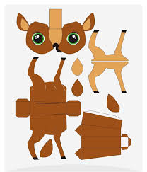 Christmas papercraft a simple papercraft made for christmas, designed and built by me. Para Imprimir Paper Toys De Natal Bananacraft Paper Toys Template Paper Animals Paper Dolls