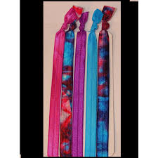 Headbands Fold Over Elastic 10 Pack Tie Dye