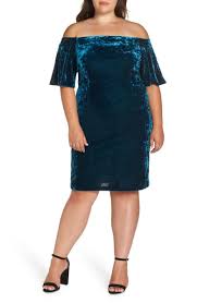 Free Shipping And Returns On Eliza J Off The Shoulder Velvet Sheath Dress Plus Size A Plus Size Gowns Formal Plus Size Cocktail Dresses Velvet Cocktail Dress