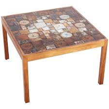 Danish Rosewood Coffee Table With Ceramic Tiles 1960s Coffee Table Ceramic Table Table