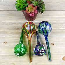 Glass Plant 4 Watering Bulbs Water Globes For Plants Aqua Globes Indoor Watering Vacation Plant Watering Outdoor Plant Watering 3 10 Watering Bulbs Indoor Watering Hanging Plants