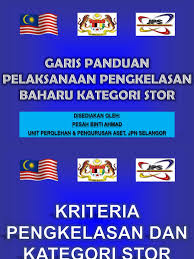 Semua draf perjanjian untuk semakan hendaklah di email dalam fail words sahaja 2. Garis Panduan Pelaksanaan Pengkelasan Baharu Kategori Stor
