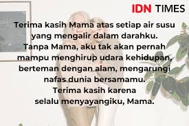 Ayah dan ibu berkat jasamu aku hidup bahagia karena sentuhan tangan ayah dan ibu tubuh sehat selalu bunga di negeri sakura mekar saat musim semi cinta kasihmu tersemai tak kenal musim dan hari. 11 Kata Mutiara Indah Untuk Ibu Yang Sudah Meninggal