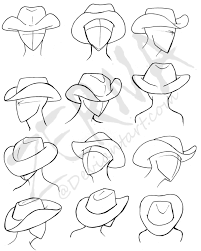 Cowboy Hat References Cowboy Drawing Hat Drawing Drawing Hats