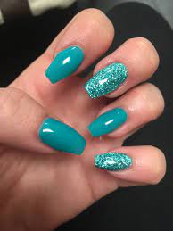 50+ acrylic nail designs | cuded. Pin By Michelle Baum On Nails Turquoise Acrylic Nails Teal Acrylic Nails Turquoise Nails