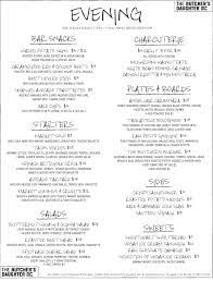 Dinner Butcher Menu Menu Design