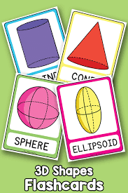 3d Shapes Flashcards Shapes Flashcards Flashcards Kindergarten Math Activities