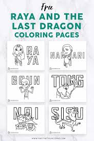 Raya and the last dragon coloring pages from disney. Free Raya And The Last Dragon Coloring Pages