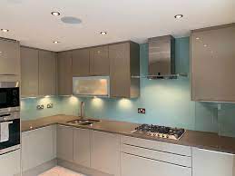 Duck egg blue glass splashback. Kitchen Splashbacks With A Light Blue Theme