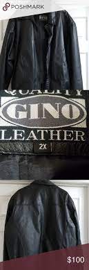 Men S Gino Leather Jacket Vintage Black Very Heavy For Cold Weather Has A Zip Out Lining Front Zipper Buck Leather Jacket Vintage Leather Jacket Jackets