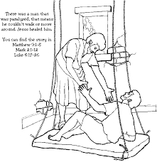 The man was deaf and could not talk well. Jesus Heals A Man By The Pool Coloring Page Coloring Home