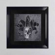 Check spelling or type a new query. Shh Interiors Jester Skull Framed Wall Art Fab Home Interiors
