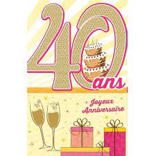 Mais le plus joli des c. Carte D Anniversaire Decoup Age Femme Avec Enveloppe 40 Ans Jour De Fete Boutique Jour De Fete