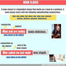 What is a noun clause? Noun Clause In English Types Functions Examples And Important Tips