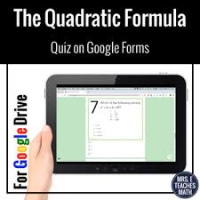 In This Ready To Go Digital Activity Students Will Practice The Quadratic Formula Perfect For Distance Learning In In 2020 Quadratics Quadratic Formula Google Forms