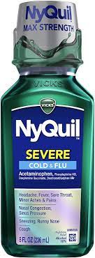 Get maximum strength cold & flu relief with nyquil complete liquicaps. Buy Vicks Nyquil Severe Cough Cold And Flu Original Flavor 8 Fl Oz Sore Throat Fever And Congestion Nighttime Relief Online In Turkey B01b1jq87c