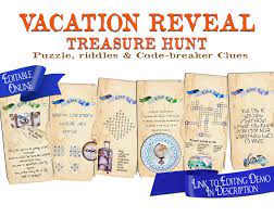 Surprise Vacation Treasure Hunt Clues for Teens and Adults - Etsy