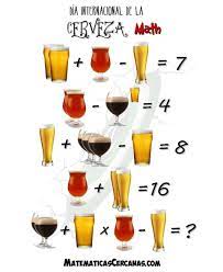 La celebración surgió en 2007 en un pequeño bar de la ciud. Hoy Es El Dia Internacional De La Cerveza Primer Viernes De Agosto Y Como Ya Sabeis Aqui C Juegos De Matematicas Acertijos Matematicos Para Ninos Acertijos