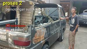 Modifikasi mobil carry futura pick up pakai audio heboh. Proses Pemotongan Tahap 2 Carry 1 0 Rapihhh Youtube