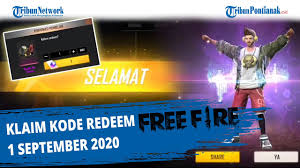 Cara mendapatkan kode redeem free fire. Klaim Kode Redeem Free Fire 1 September 2020 Youtube