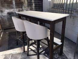 Fch drop leaf table with 2 square stools and 2 drawers solid wood kitchen table and chair set island cart trolly breakfast bar 3.7 out of 5 stars 49 $149.99 $ 149. Diy 25 Pub Table Kitchen Island Project Fast And Easy Great For All Skill Levels Youtube