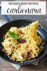 Easy Creamy Pasta Carbonara Recipe In 2020 Easy Carbonara Recipe Carbonara Pasta Pasta Carbonara Recipe