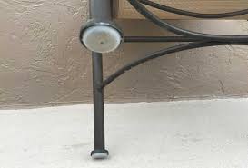 Practical glide with strong felt pad to protect wooden floors. 1 1 4 Wrought Iron Chair Glide White Item 30 613 Wrought Iron Chairs Iron Chair Metal Patio Chairs