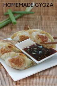 Japanese gyoza with spicy dipping sauce. Homemade Gyoza With Dipping Sauce Gather Lemons