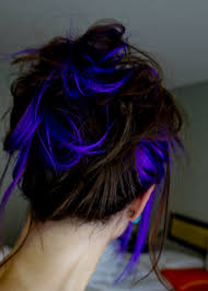 Gorgeous Love The Little Pops Of Color As Opposed To A Full Head Of Blue Hair Bold Hair Color Peekaboo Hair Hair Styles