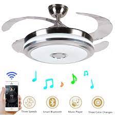 The average price for white ceiling fans ranges from $20 to $2,000. 42 Inch Modern Music Ceiling Fan Light With Bluetooth Speaker Check Out This Great Product It Is An Affilia Ceiling Fan With Light Chandelier Fan Fan Light