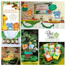 Birthday Party Ideas For 2 Year Old Boy In November Cute Jungle Themed Birthday Party Decor For 2 Year Old Goodybags Centerpieces Juicebottles 2 Year Old Birthday Party Birthday Party Themes Safari Birthday