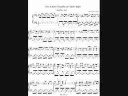 Girl, are you an angel or a wizard that i can never forget? Two Is Better Than One Ft Taylor Swift Boys Like Girls Piano Cover By Aldy Santos Youtube