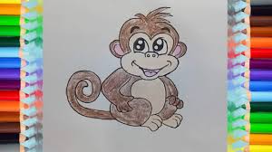 There are michelangelo drawings here which may appear unfinished. How To Draw A Cartoon Monkey Easy And Cute Easy Animals To Draw