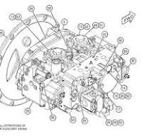 422-1296 PUMP GP-MAIN HYDRAULIC S/N EX71-UP; HSP1-UP PART OF ...