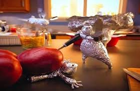 Aluminum Foil Sculpture Craftwhack Put a skin of aluminum foil tape over them and they they use tightly condensed foil over a plastic sleeve, which keeps the finger hole open.
