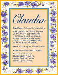 Claudia Significado De Claudia