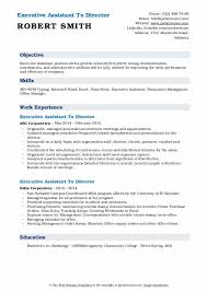 Up to $70,000 a year. Executive Assistant To Director Resume Samples Qwikresume